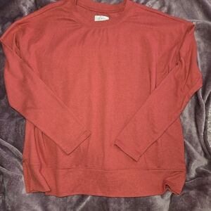 Lucky Brand Men's Brick Red Crewneck Sweater